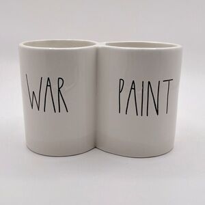 Rae Dunn-Artisan Collection-By Magenta-“WAR” & “PAINT” Cups Connected Together